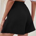 thumbnail image 4 of Tbopshirt High Waisted Shorts Women's High Waist Shorts Wide Leg Pants Casual Loose Shorts+Belt, 4 of 5