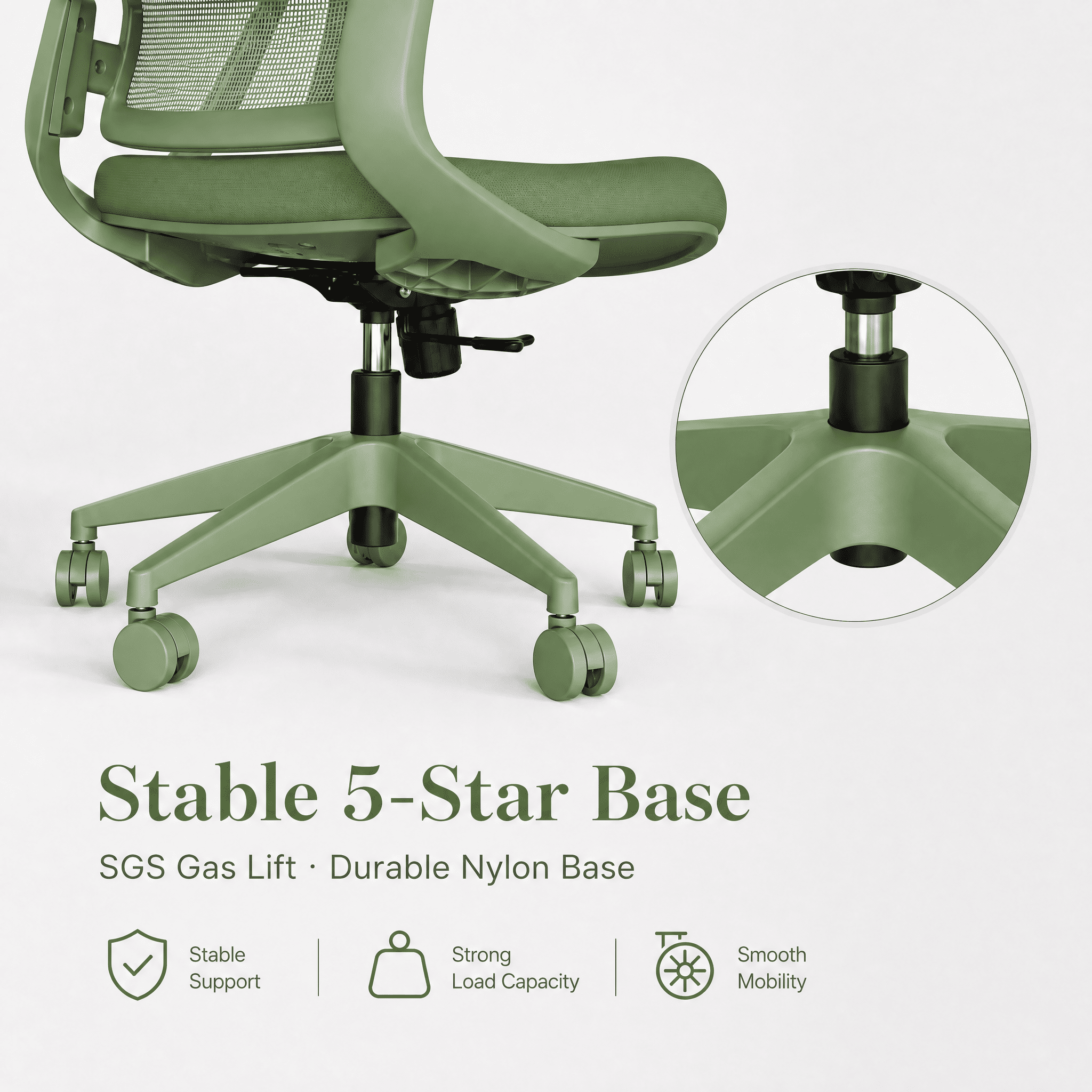 Homy Casa Ergonomic Mesh Office Chair with Adjustable Lumbar Support, High Back Desk Chair