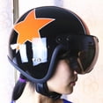 thumbnail image 3 of yeacher Retro 3-Snap Helmet Visor for Half Helmets - UV, Fog, Scratch Resistant with Adjustable Flip-Up Base, Universal Fit for Cycling, Riding, and Outdoor Sports, 3 of 7