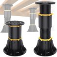 thumbnail image 1 of Queilt 2pcs 8.5-13 inch Adjustable Height Bed Support Legs，Bed Frame Legs for Bed Slats，Bed Frame Feet Replacement Slat Support Bed Frame Center Support Bed Legs, 1 of 4