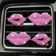 thumbnail image 5 of 4 clips de ventilación de labios, ambientador de labios brillantes para coche, clips de ventilación para mujer, clips de ventilación para difusor de coche de diamante, accesorios de coche de color ro JAMW Sencillez, 5 of 5