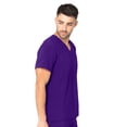 thumbnail image 3 of Urbane Performance One-Pocket Tuckable Scrub Top for Men: Modern Tailored Fit, V-Neck Medical Scrub Top 9154, 3 of 7