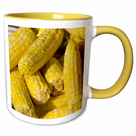 3dRose Massachusetts, Marthas Vineyard. Steamed corn on the cob. - Two Tone Yellow Mug, (Best Way To Steam Corn On The Cob)