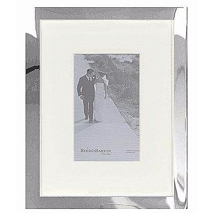 Luxe Matted BELLEVUE Silver 8x10/5x7 frame by Reed & Barton - 5x7