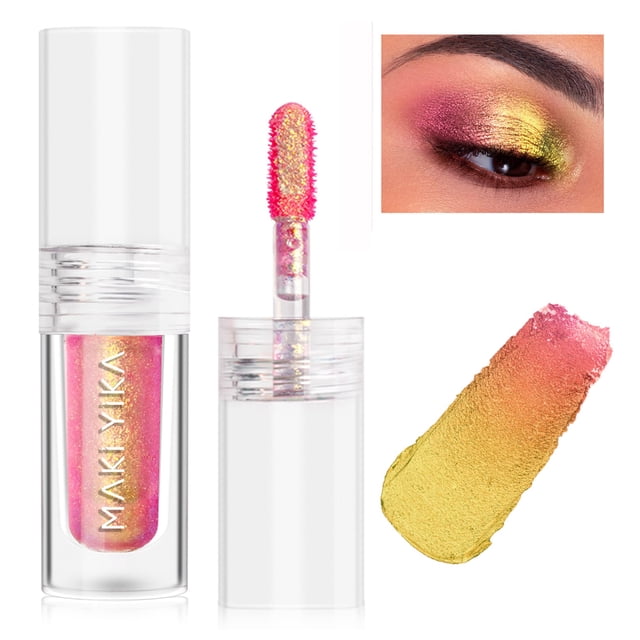 Sombra de ojos con purpurina MAKI YIKA Gold Liquid Multichrome #9 Ember
