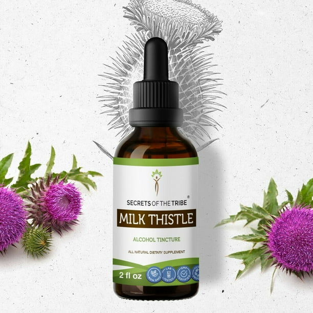 Milk Thistle Tincture Alcohol Extract, Organic Milk Thistle Silybum