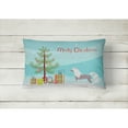 thumbnail image 2 of Carolines Treasures BB2961PW1216 Chinese Crested Merry Christmas Tree Canvas Fabric Decorative Pillow, 12H x16W,, 2 of 3