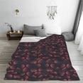 thumbnail image 5 of Fuzoiu Red Hearts Print Ultra-Soft Micro Fleece Blanket,All Seasons Flannel Throw, Lightweight Blanket for Bed, Sofa, Couch, Movie Night, Camping, and Travel-60"x50", 5 of 7