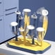 thumbnail image 4 of Estante para botellas, estante de secado, almacenamiento, soporte para máquina, Chenghan, pezón portátil azul, 4 of 8