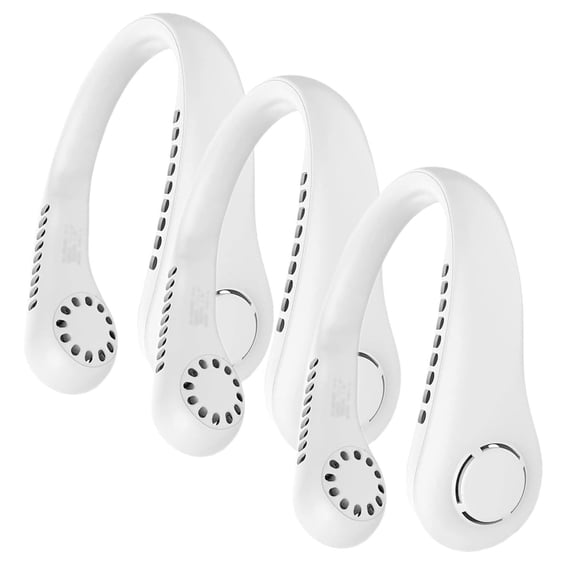 Mini Enfriador para el Cuello VentDepot BreezeNeckWhite 3Pzas Blanco 5W 3 Velocidades Plástico ABS