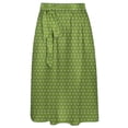 thumbnail image 5 of Xijirk Women's Dirndl Dress Traditional Bavarian Short Sleeve Grid Floral Print Midi Apron Costume for Oktoberfest Cosplay Theme Party,M, 5 of 8