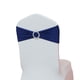 thumbnail image 2 of Funda para silla de banquete de boda, sin lazo, con lazo, cinturón, hebilla de flor, decoración para respaldo de silla, hebilla elástica, respaldo de silla, cinta de hilo, 2 of 5