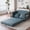 Blue, variant on BedLuxury 51" Foldable Loveseat Sofa Bed, Futon with Storage Pocket ,Mordern Sleeper Couch for Small Space,Green