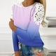 thumbnail image 1 of Ichuanyi liquidación de mujeres de verano para mujeres blusa de manga larga de manga redonda de impresión de encaje de encaje camiseta ICHUANYI WER2023082207874, 1 of 5
