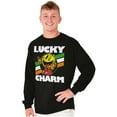 thumbnail image 5 of PACMAN Saint Paddys Lucky Charm Long Sleeve TShirt Men Women Brisco Brands S, 5 of 6