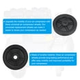 thumbnail image 3 of Unique Bargains 6" Universal Air Compressor Wheel with 0.8" Hole for Easy Mobility, Black, 3 of 5