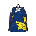 thumbnail image 2 of Naloa Cartoon Shark Canvas Backpack for Men Women Rucksack Casual Travel Daypack College Tote Satchel Bookbag for Teens-Medium, 2 of 7