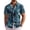 Blue & Green - Leaf, variant on COOFANDY Men's Short Sleeve Button Down Shirts Wrinkle Free Hawaiian Shirts for Men