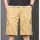 thumbnail image 4 of pstuiky Abreviatura para hombres, Pantalones cortos deportivos para hombre, con cinturón, múltiples bolsillos, botones y cremallera, para exteriores, de trabajo, hasta la rodilla., 4 of 8