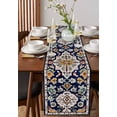 thumbnail image 4 of Bohemian Table Runner Cotton Linen 90 Inch Holiday Dresser Scarves, Western Rustic Tribal Ethnic Boho Farmhouse Tablerunner for Kitchen Coffee Dining Bedroom Living Room Dinner Scarf Décor 13''x90'', 4 of 9