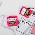 thumbnail image 3 of Funda para Airpod Pro, 3D de silicona con dibujos animados Kawaii Cool Air Pods Cover (Rose Candy Kids) Divertida y divertida moda, diseño de comida único y moderno para niñas, mujeres, niños, hombres, adolescentes, fundas blandas para Airpods Pro Rojo Verde, 3 of 5
