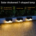 thumbnail image 1 of Solar Deck Lights 4 Pack Outdoor IP65LED Solar Step Lights For Outdoor Railing Stairs Fence Yard Patio Pathway, 1 of 7