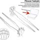 thumbnail image 3 of 20pcs Sparkling Pearl Hair Pins - Perfect for Weddings & Special Occasions!, 3 of 4