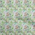 thumbnail image 1 of oneOone Rayon Pear Green Fabric Abstract Floral Craft Projects Decor Fabric Printed By The Yard 56 Inch Wide-1ra, 1 of 5