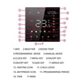 thumbnail image 4 of 1pc Tuya Smart Electric Floor Heating Thermostat Gas Wall-mounted Boiler Intelligent Thermostat Mobile Phone Voice Control ,Save Energy, 4 of 6