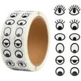 thumbnail image 1 of 2000pcs Eye Stickers, Black White Self Adhesive Eye Stickers, Eye Cartoon Mini Labels, 1 of 5