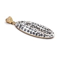 thumbnail image 3 of 9ct Gold Jewelco London Crystal Coffee Bean Charm Pendant, 3 of 6