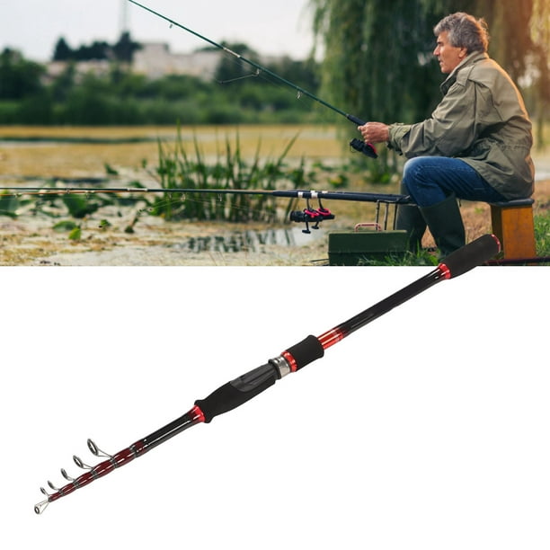 Telescopic Fishing Rod, Lightweight Fishing Rod For Saltwater For Bass 2.4m