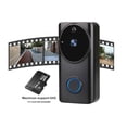 thumbnail image 4 of Monstrate HD 1080P Smart WiFi Video Timbre Cámara Intercomunicador visual IP Timbre de puerta Inalámbrico Cámara de seguridad para el Electrodomésticos Negro Timbre+DingDong Monstrate HA005269-02, 4 of 6