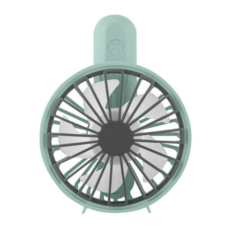 

USB Rechargeable Fan Summer Cooler Portable Mini Electric Fan with 5 Vanes 3 Speeds Summer Cooling Tool Blue