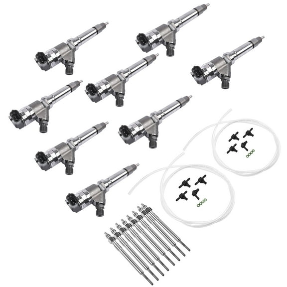 GELUOXI 8Pcs Diesel Fuel Injectors for GM Chevy Express Savana Sierra 6.6L V8 2007-2010 0986435520
