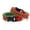 Green+red, variant on Handmade Paracord Rope Cord Survival Hiking Camping Bangle Bracelet FishboneShap-rose+pink