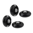 thumbnail image 2 of 64mm Inline Skate Wheels Inline Skates Replacement Wheel with Beas Black, 2 of 7