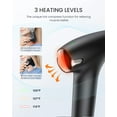 thumbnail image 3 of RENPHO Mini Massager Gun Deep Tissue with 3 Heating Levels for Neck Back Muscle Pain Relief, FSA & HSA Eligible, Christmas Gift for Men Father He, Black, 3 of 11