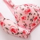 thumbnail image 5 of Sujetador con forma de pecho y ajuste de hebilla frontal fino estampado para mujer, ropa interior sin llantas Fridja  nalpqowj33805, 5 of 9