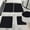Black, variant on 5-Piece Foam Bath Mat Set | Ultra Soft & Absorbent Bathroom Rugs | Non-Slip Toilet Mats | Machine Washable & Quick Dry | Multiple Sizes for Bath & Shower