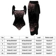 thumbnail image 3 of Traje De Baño Damas 2 Piezas De Traje De Baño Atlético De Playa Para Mujer A La Moda Con Vestido Para Accesorios Femeninos (Negro Xl) Ndcxsfigh Para Estrenar, 3 of 3
