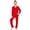 Red, variant on Kids Christmas Pajamas Kids Silk Pajama Set Long Sleeve 2 Piece Sleepwear Button-Down Christmas Outfit Girl Christmas Family Pjs 4-5 Years