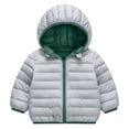 thumbnail image 4 of Xdegoge Toddler Girls Lightweight Puffer Jacket Hooded Zip Up Winter Coat Packable Warm Quilted Outerwear Wind Resistant Fall Winter Basic Padded Coats, 4 of 8