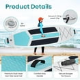 thumbnail image 2 of CONCETTA Inflatable Paddle Board,Equipped With SUP Paddle Board Accessories, The Non-slip EVA Deck Design Restarts The Surfboard,Surfboard for Youth&Adults of All Skill Levels,Gray Blue, 2 of 9