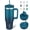Indigo Black, variant on BJPKPK Tumbler With Handle 30 oz Stainless Steel Insulated Tumbler With Lid And Straw For Water Or Ice Coffee,Sky