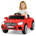 thumbnail image 3 of OLAKIDS 12V Electric Kids Ride on Car, Licensed Mercedes Benz SL500 Toy Car with Remote Control, MP3 Plug, USB, 2 Speeds, LED Lights, Battery Powered Toy Vehicle for Toddler Children (Red), 3 of 11