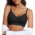 thumbnail image 1 of Sujetador inalámbrico OEAK Comfortable Push Up con soporte total negro S, 1 of 8
