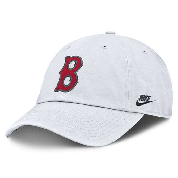 Men's Nike White Boston Red Sox Cooperstown Collection Club Adjustable Hat