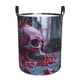 thumbnail image 1 of Fotbe Gothic Red Skull Cemetery Cesto de Ropa con Asas, Cesto Impermeable de Gran Capacidad, Bolsa de Lavado para Dormitorio, Cesto de Ropa con Ruedas y Asas-Medium, 1 of 6