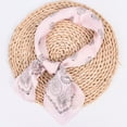 thumbnail image 2 of Miyuadkai Silk Scarf Clearance Womens Spring Summer Prints Satin Cashew Flower Prints Square Scarf Accessories Pink, 2 of 3